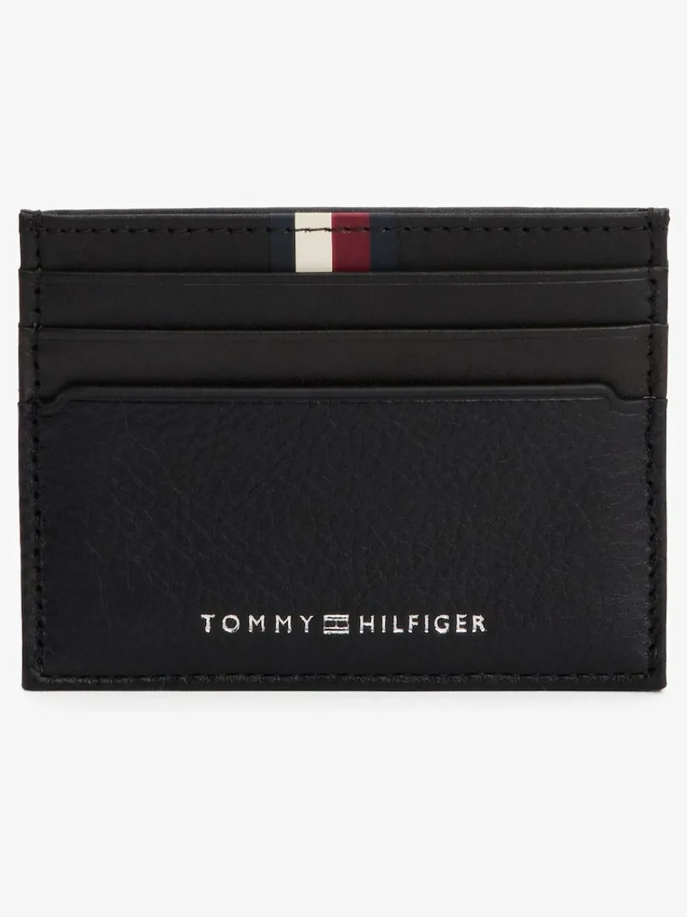 Tommy Hilfiger Black Business Corporate Leather Card Holder^ Wallets