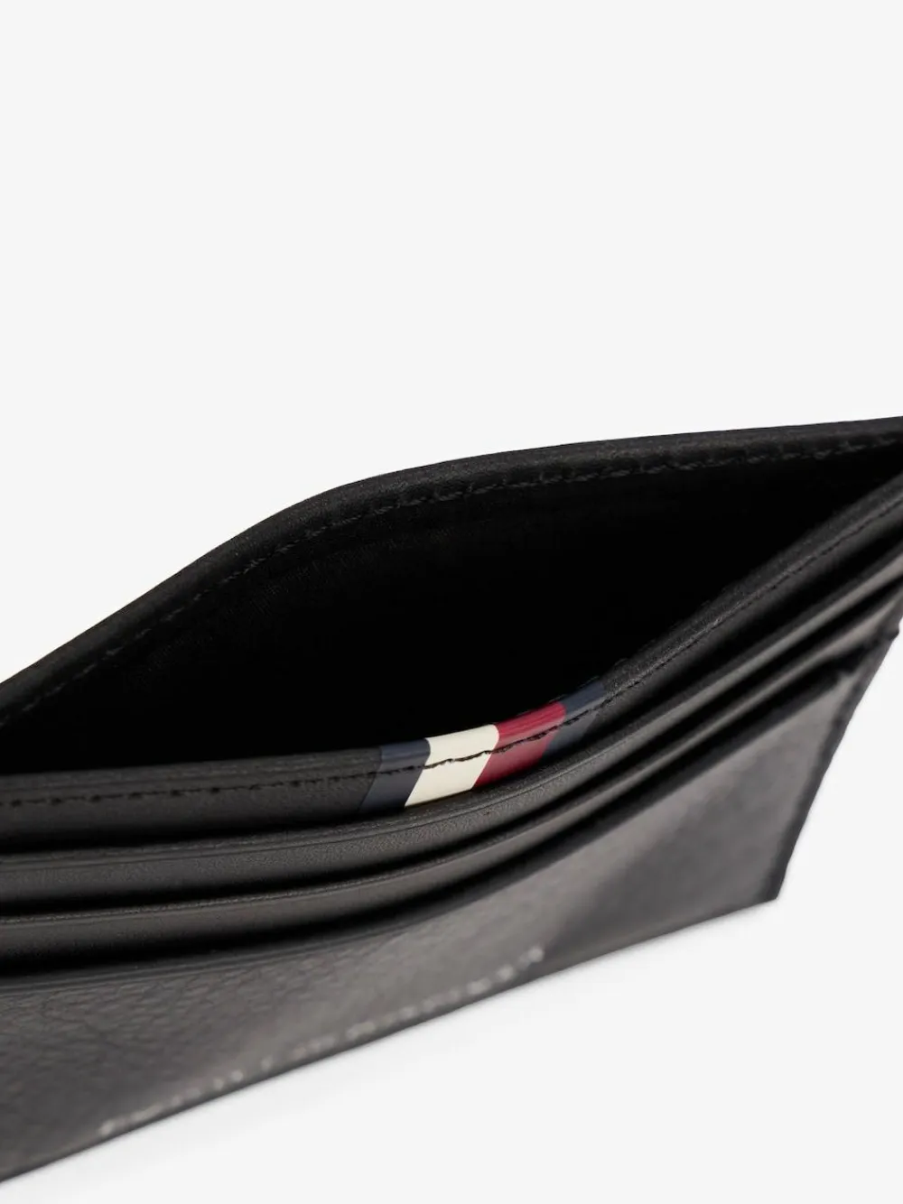 Tommy Hilfiger Black Business Corporate Leather Card Holder^ Wallets