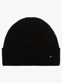 Outlet Tommy Hilfiger Black Flag Pure Wool Beanie