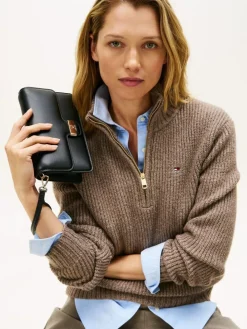 Tommy Hilfiger Heritage Monogram Plaque Clutch^Women Purses