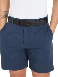 Sale Tommy Hilfiger Black Layton Leather Belt