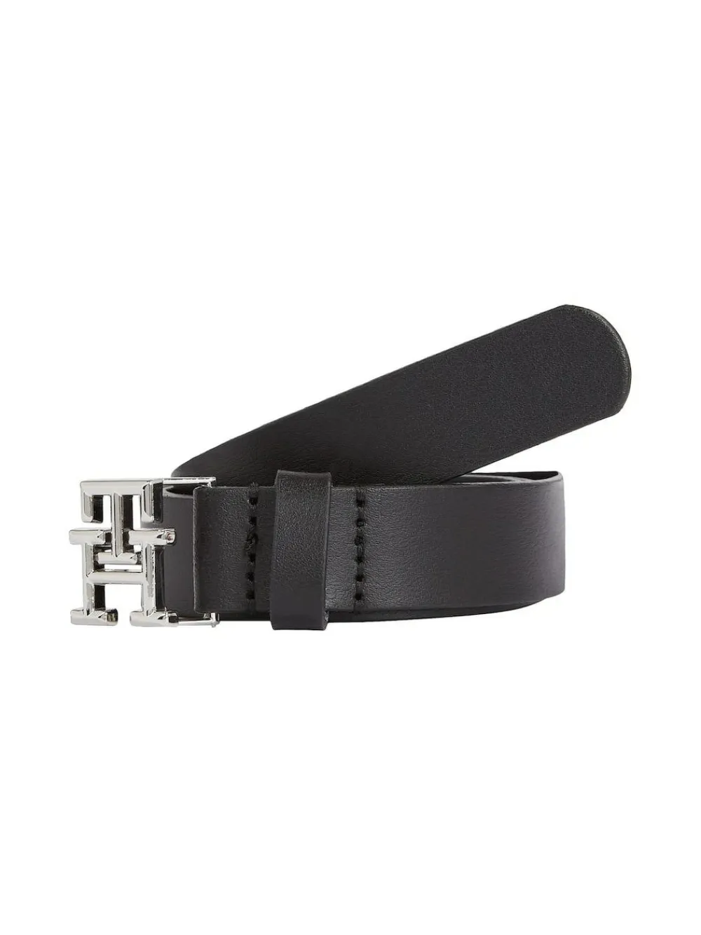Hot Tommy Hilfiger Black Logo Belt