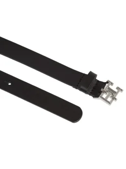 Hot Tommy Hilfiger Black Logo Belt