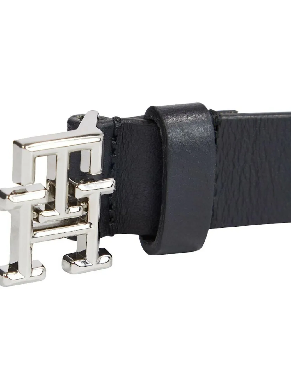 Hot Tommy Hilfiger Black Logo Belt