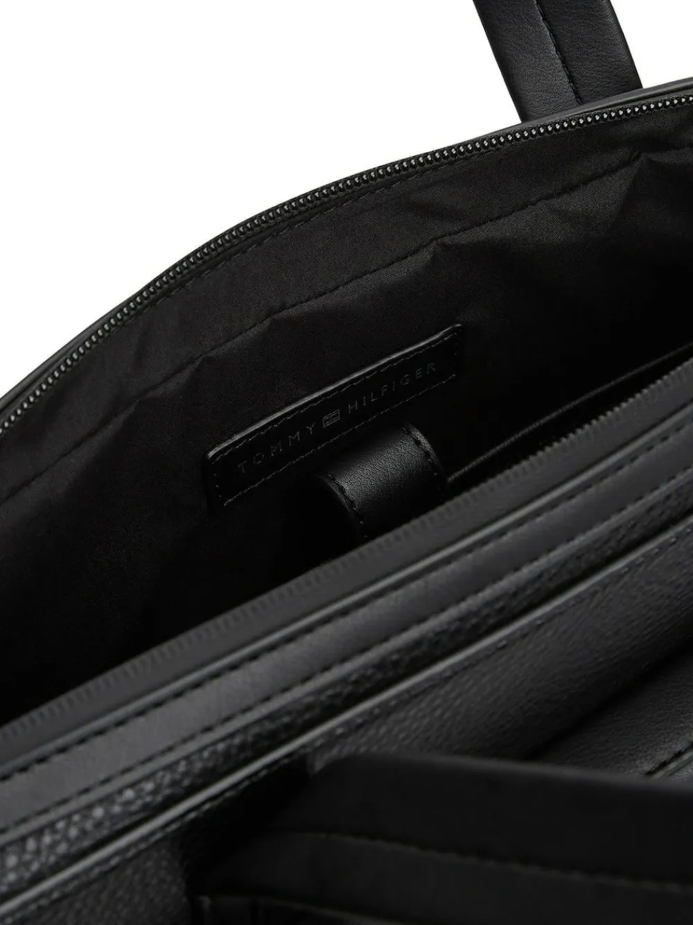 Sale Tommy Hilfiger Black Modern Repeat Flag Pocket Laptop Bag