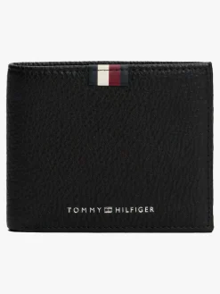 Discount Tommy Hilfiger Black Premium Mini Leather Card Case