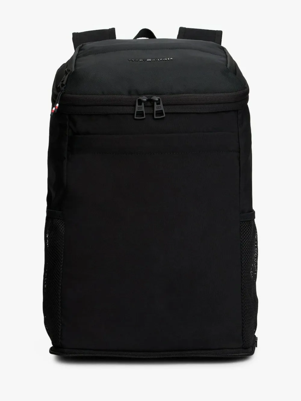 Hot Tommy Hilfiger Black Textile Logo Packable Backpack
