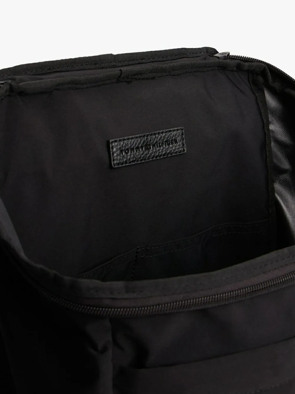 Hot Tommy Hilfiger Black Textile Logo Packable Backpack