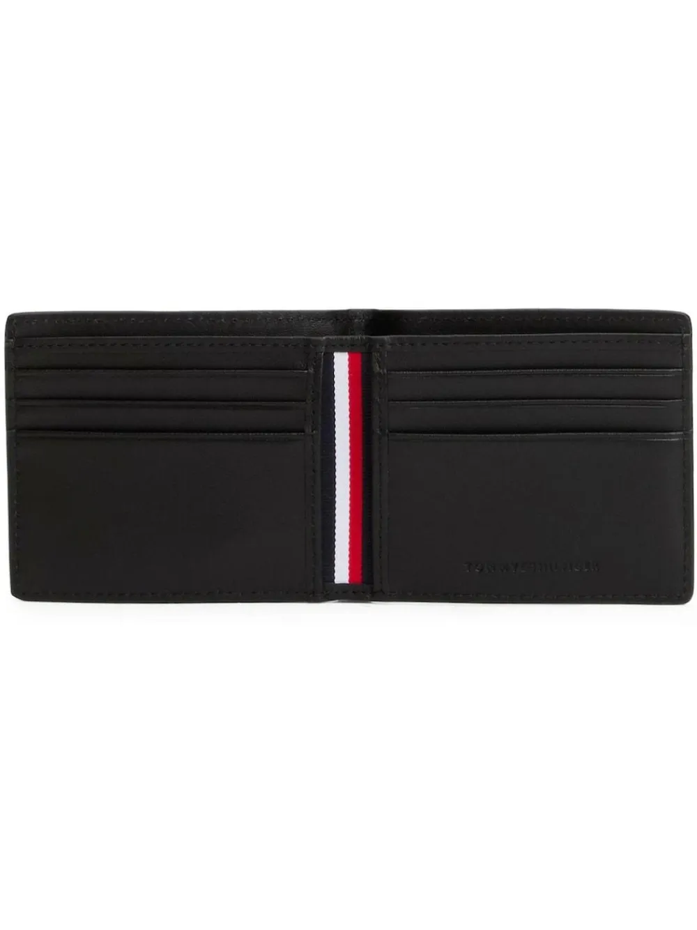 Tommy Hilfiger Black Woven Leather Wallet^ Wallets