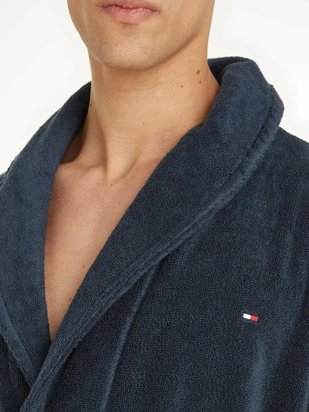 Tommy Hilfiger Blue 100% Cotton Icon Bathrobe^ Bathrobe