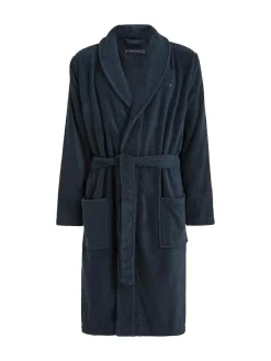Tommy Hilfiger Blue 100% Cotton Icon Bathrobe^ Bathrobe