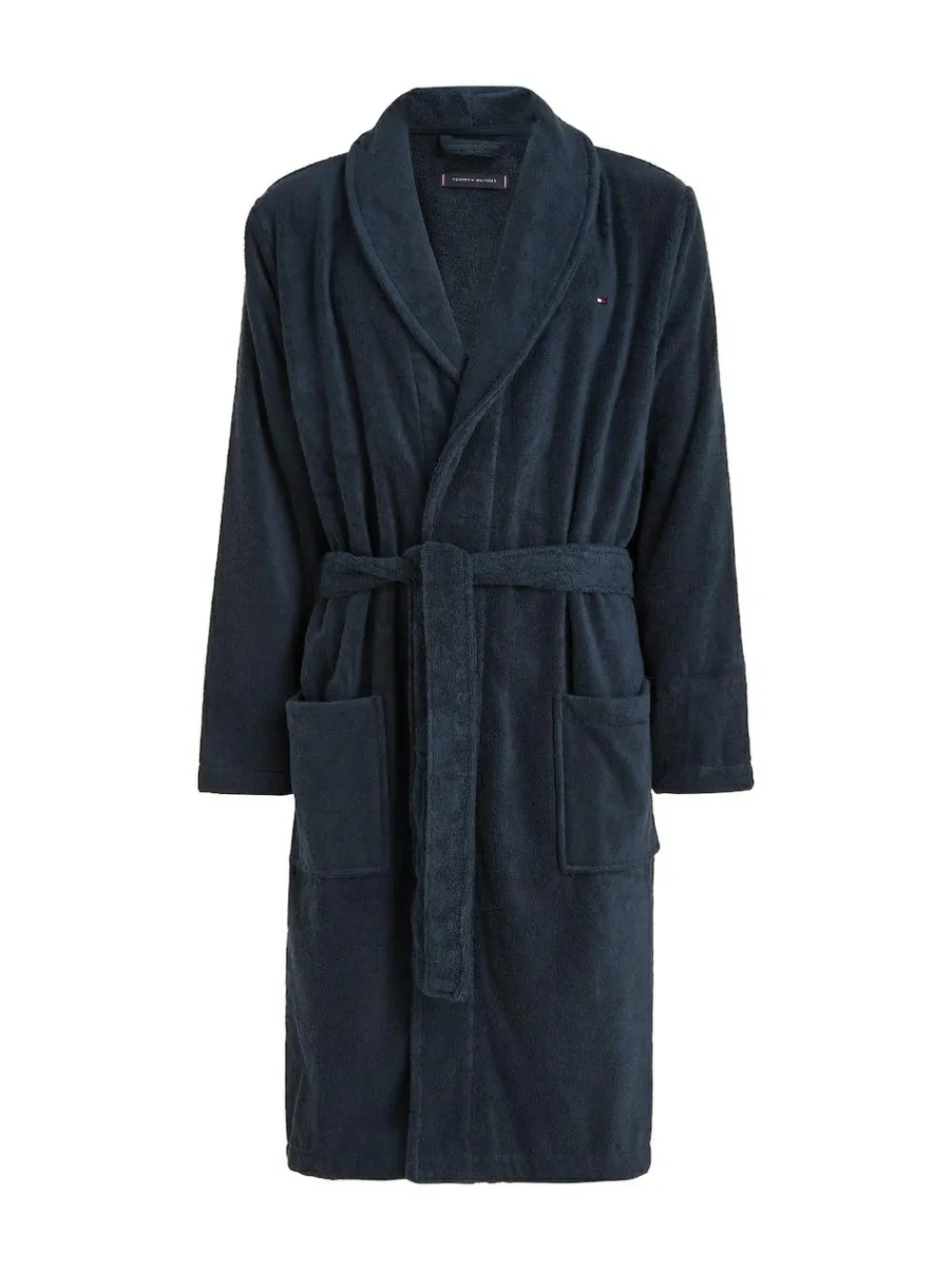 Tommy Hilfiger Blue 100% Cotton Icon Bathrobe^ Bathrobe