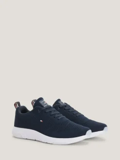 Tommy Hilfiger Blue Corporate Knit Runner Trainers^ Sneakers