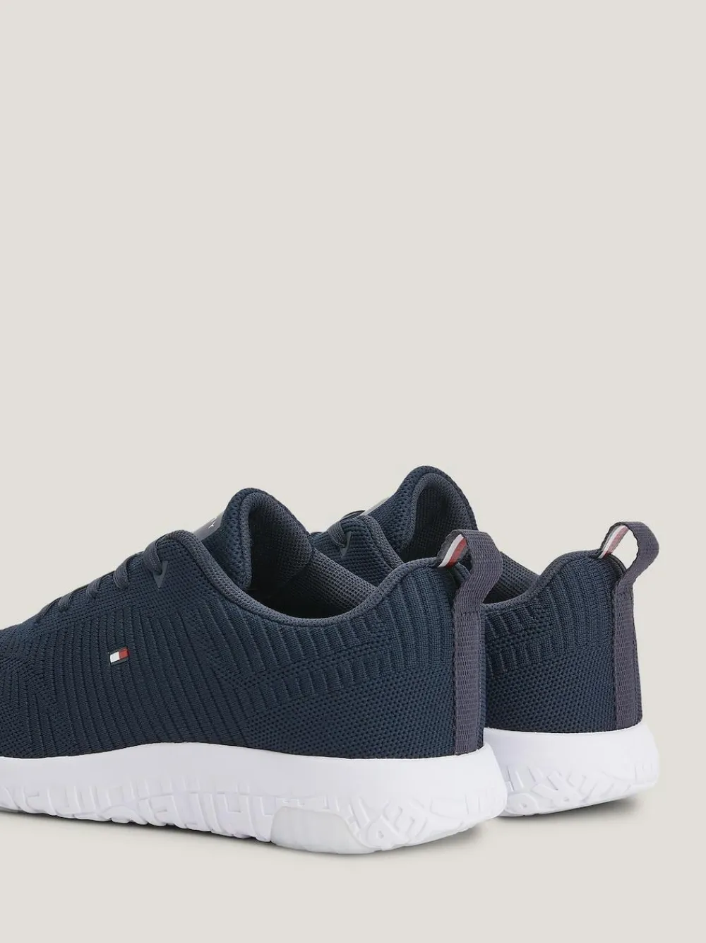 Tommy Hilfiger Blue Corporate Knit Runner Trainers^ Sneakers