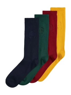 Clearance Tommy Hilfiger Blue Crest Socks 4 Pack Gift Box