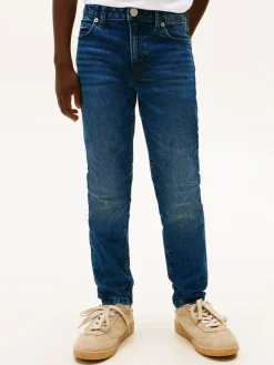 Sale Tommy Hilfiger Blue Faded Straight Leg Jeans