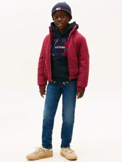 Sale Tommy Hilfiger Blue Faded Straight Leg Jeans