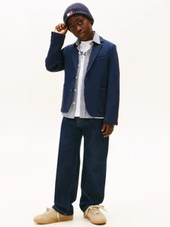 Tommy Hilfiger Blue Festive Pique Texture Regular Fit Blazer^BOY Suits & Vest