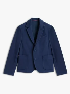 Tommy Hilfiger Blue Festive Pique Texture Regular Fit Blazer^BOY Suits & Vest