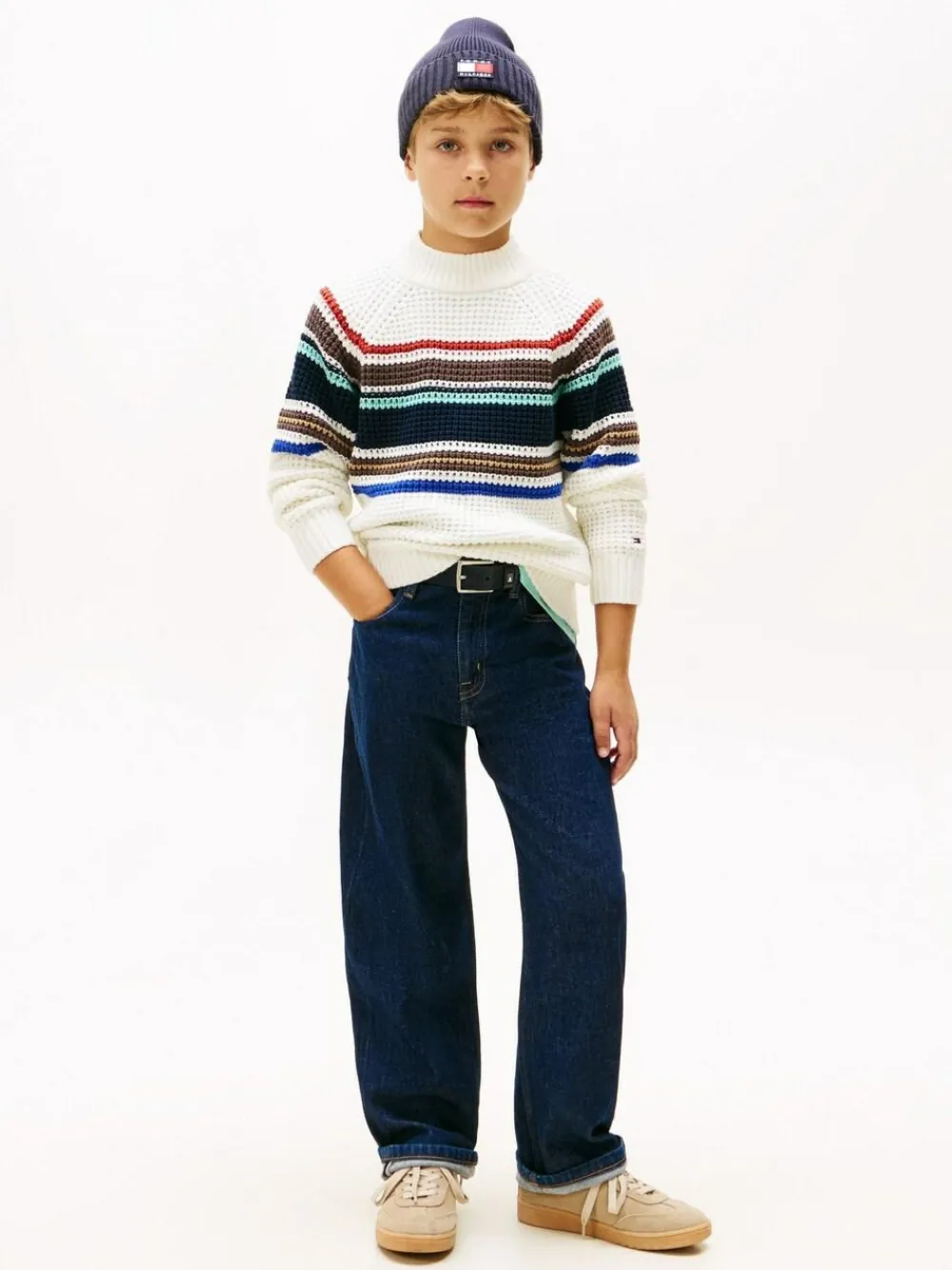 Tommy Hilfiger Blue Flag Embroidery Relaxed Jeans^BOY Jeans & Joggers|Jeans