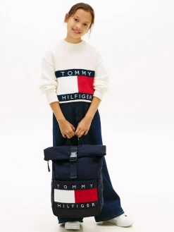 Online Tommy Hilfiger Blue Heriage Flag Rolltop Backpack