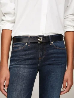 Tommy Hilfiger Blue Logo Belt^Women Belts