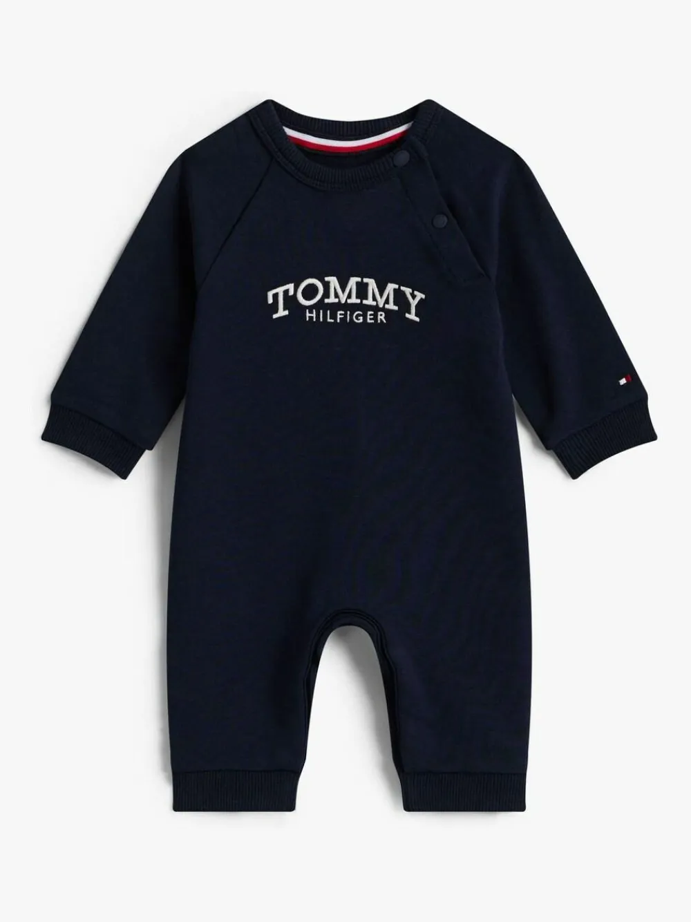 Tommy Hilfiger Blue Logo Embroidery Terry Coverall Bodysuit^BOY Bodysuits & Vests|Vests