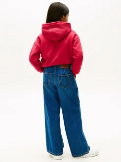 Sale Tommy Hilfiger Blue Mabel High Rise Pleated Wide Leg Jeans