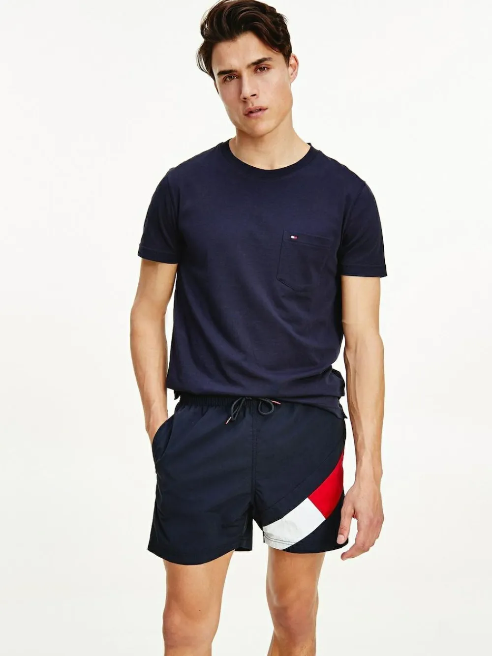 Tommy Hilfiger Blue Medium Drawstring Swim Shorts
