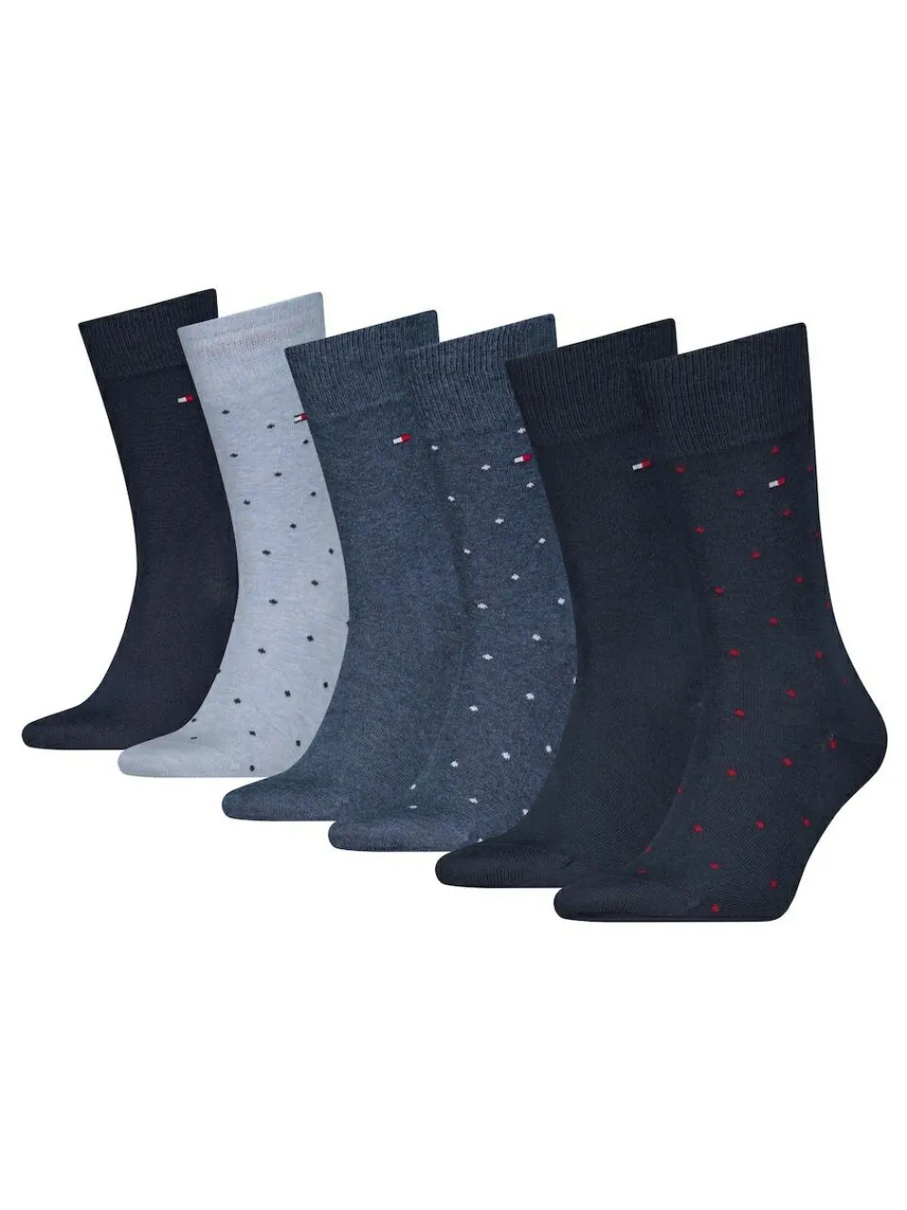 Best Tommy Hilfiger Blue Polka Dot Socks 6-Pack