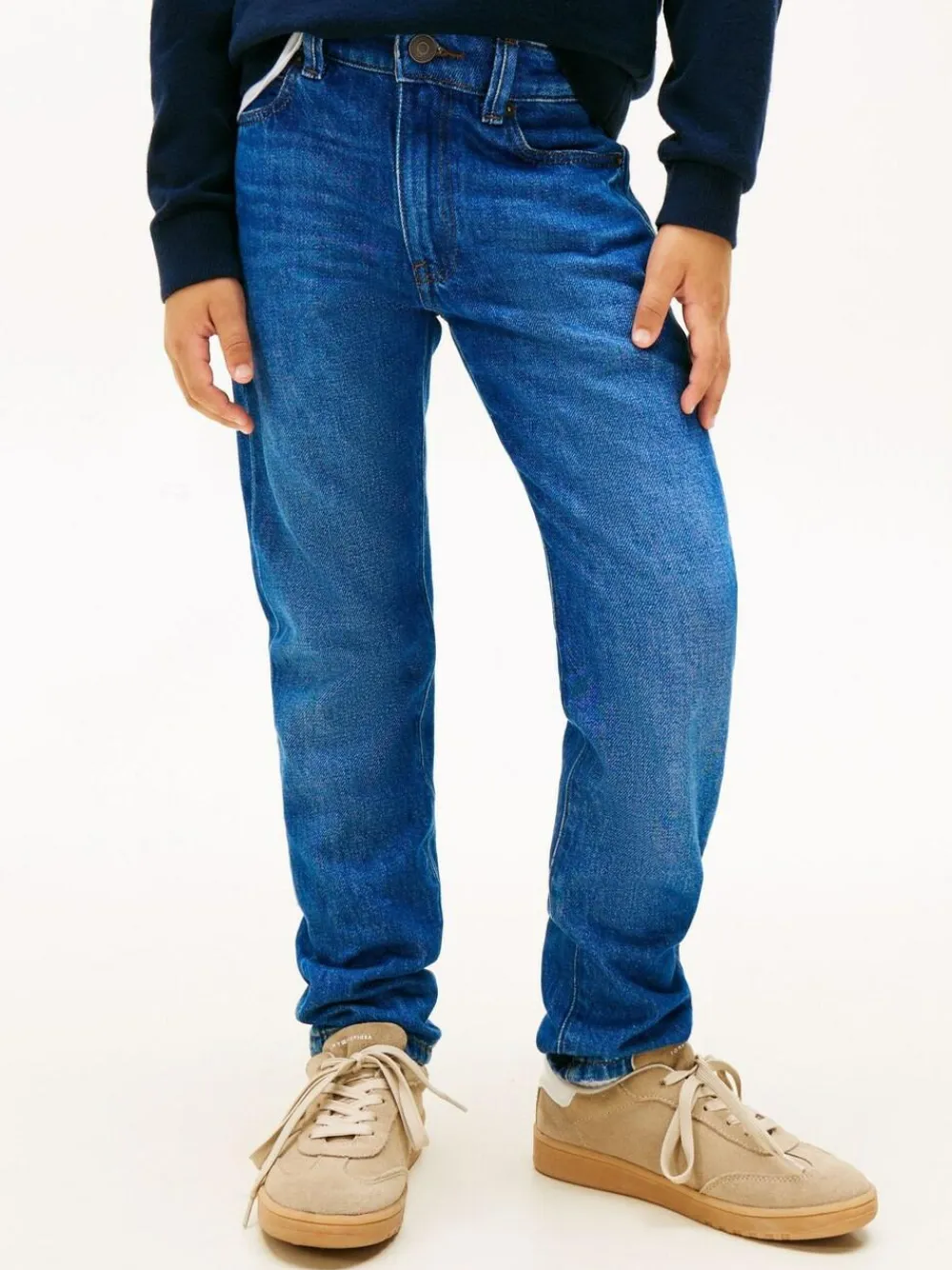 Best Tommy Hilfiger Washed Black Straight Leg Jeans Blue