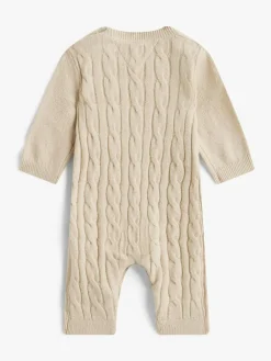 Tommy Hilfiger Brown Cable Knit Relaxed Bodysuit^BOY Bodysuits & Vests|Vests