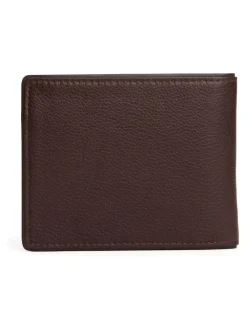 Tommy Hilfiger Brown Corporate Leather Card And Coin Wallet