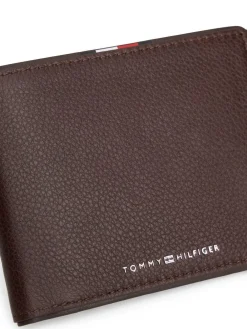 Tommy Hilfiger Brown Corporate Leather Card And Coin Wallet