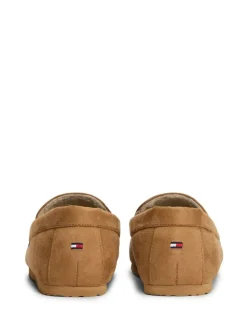 Outlet Tommy Hilfiger Fleece Lined Driver Slippers Brown