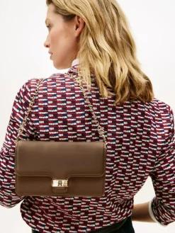 Tommy Hilfiger Heritage Monogram Plaque Clutch^Women Purses