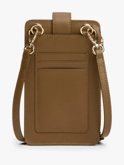 Hot Tommy Hilfiger Hilfiger Icon Monogram Phone Pouch Brown