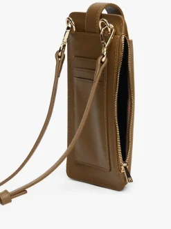 Hot Tommy Hilfiger Hilfiger Icon Monogram Phone Pouch Brown