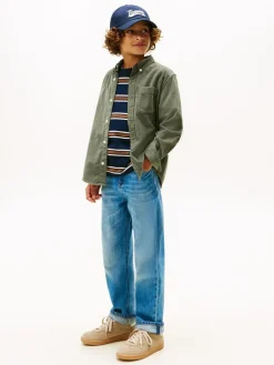 Tommy Hilfiger Green Regular Fit Corduroy Shirt^BOY Shirts