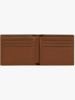 Sale Tommy Hilfiger Purple Corporate Logo Leather Credit Card Wallet