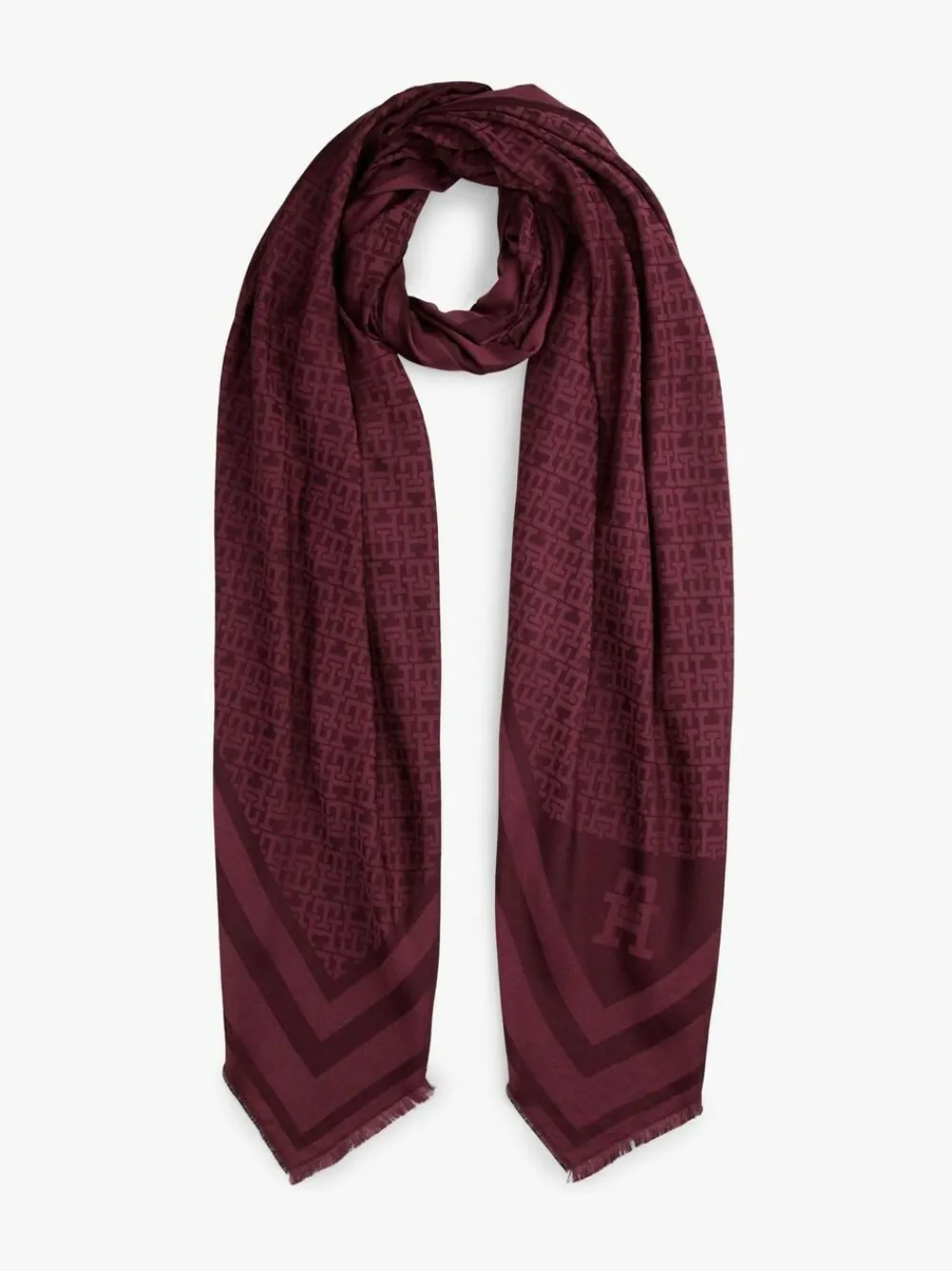 Tommy Hilfiger Monogram Scarf With Wool^ Hats, Gloves & Scarves|Hats, Scarves & Gloves