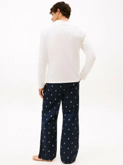 Tommy Hilfiger White Henley Woven Pyjamas Set Gift Box^ Pyjamas