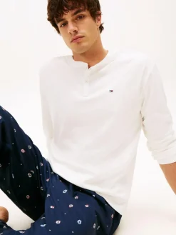 Tommy Hilfiger White Henley Woven Pyjamas Set Gift Box^ Pyjamas