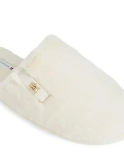 Tommy Hilfiger Monogram Faux Fur Slippers^Women Slippers