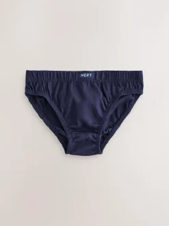 Clearance Next 100% Cotton Briefs 10 Pack (1.5-16yrs) Tonal Blue