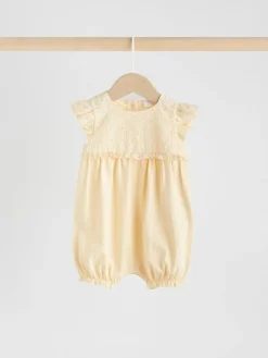 Outlet Next Tonal Pink Broderie 3 Pack Baby Rompers