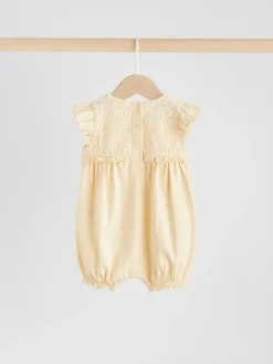 Outlet Next Tonal Pink Broderie 3 Pack Baby Rompers