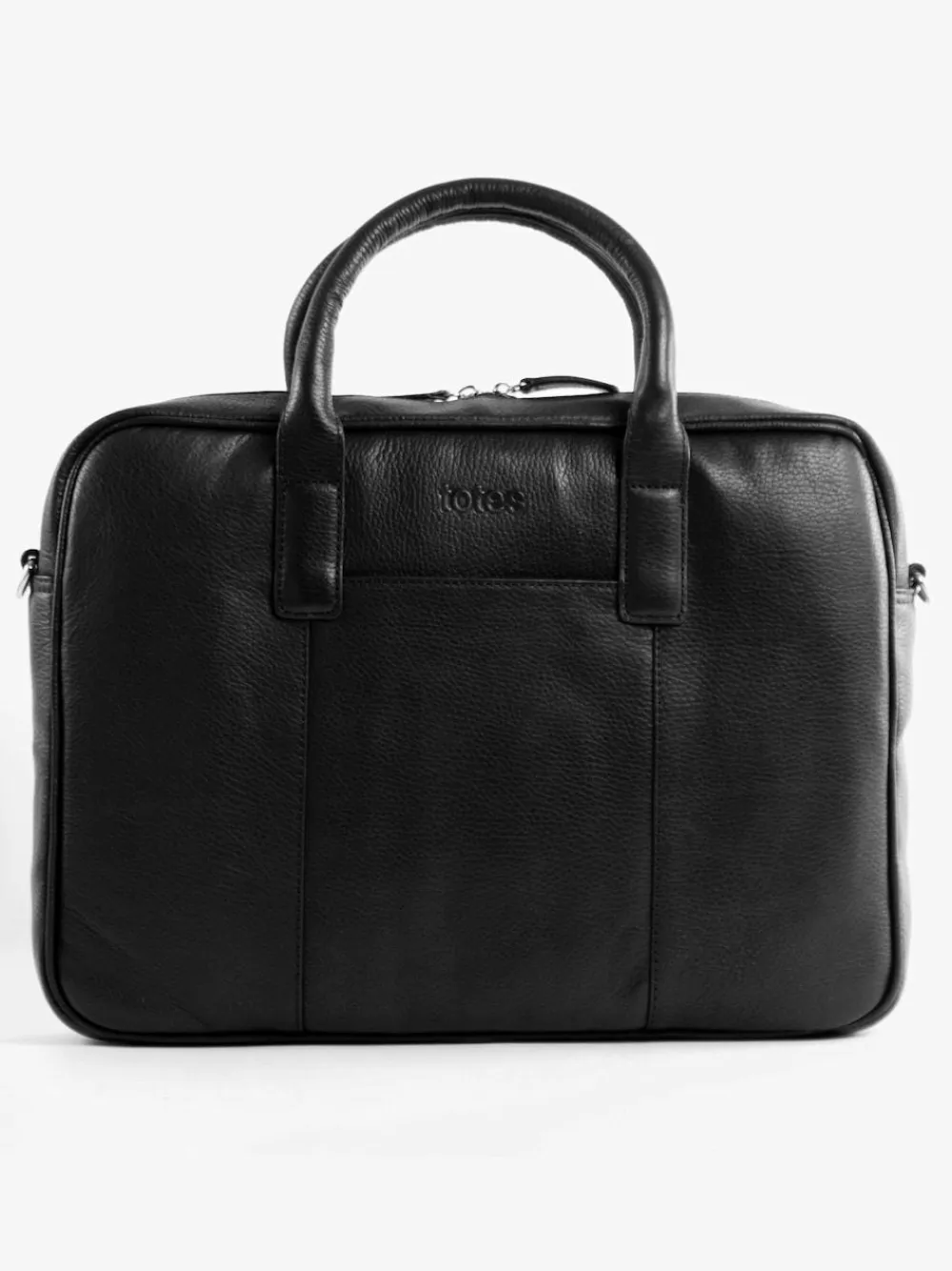 New Totes Genuine Leather Laptop Bag Black