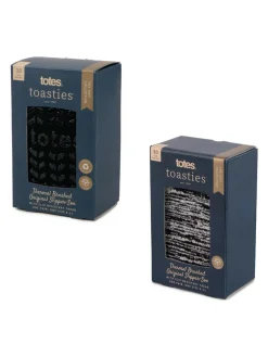 Outlet Totes Black Mens Bundle Thermal Brushed Socks 2 Pack