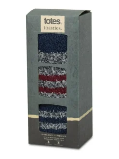 Outlet Totes Blue Toasties Mens Super Soft Cosy Socks Pack